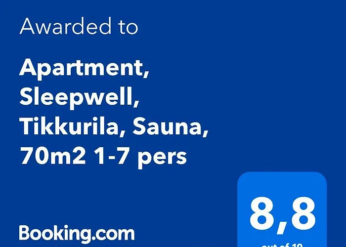 Apartment, Sleepwell, Tikkurila With Private Sauna, 70m2 1-7 Pers شقة فانتا